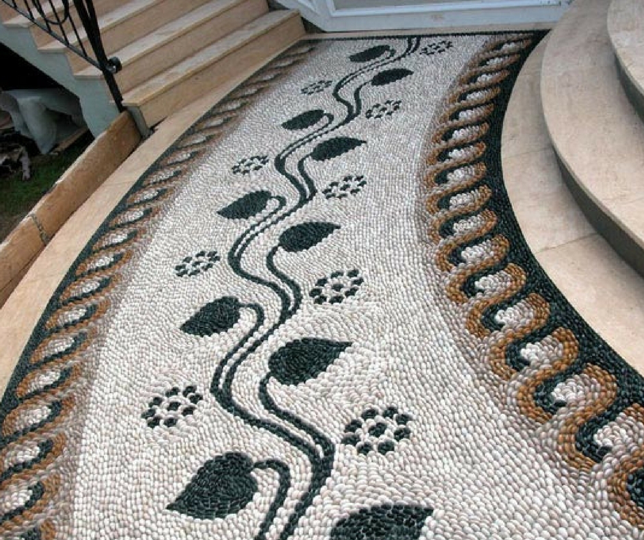 Les allées du jardin de galets