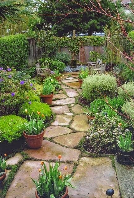 Allées de jardin en pierre