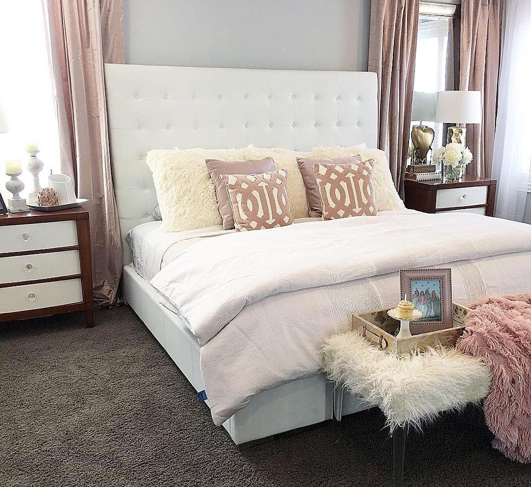 1. Blush & Ivory Glam Bedroom Retreat (Beautiful Bedroom Ideas)