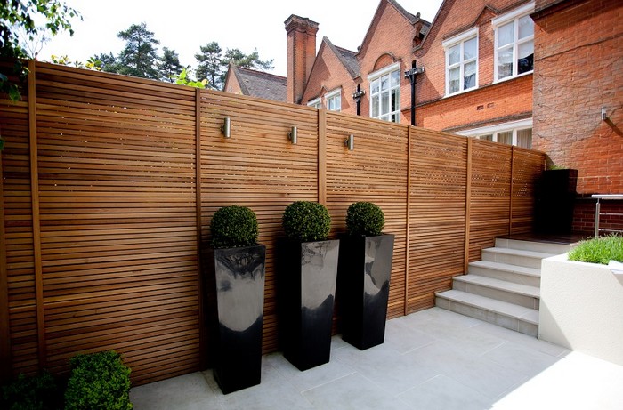 Belles clôtures en bois