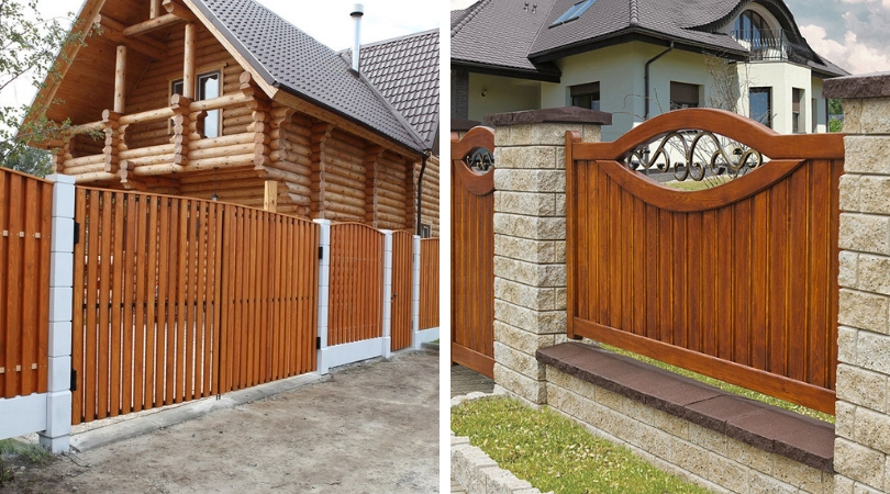 Belles clôtures en bois