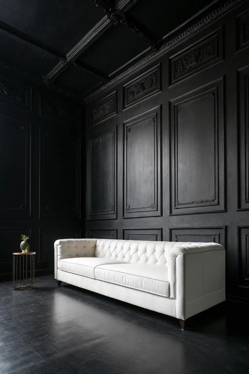 Statement furniture that defines and enhances the room's theme.