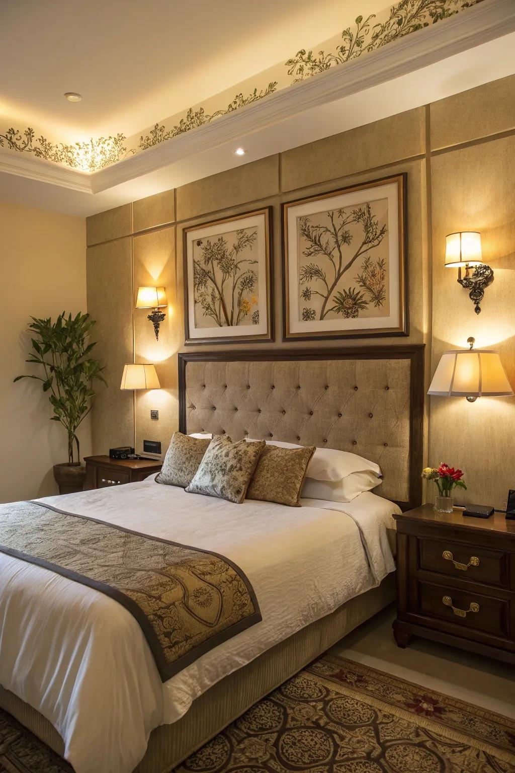 Accent lighting to showcase your decor.