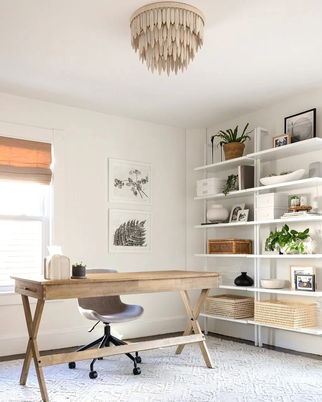 1. Modern Natural Workspace with Warm Wood Accents (Office Ideas for Women)