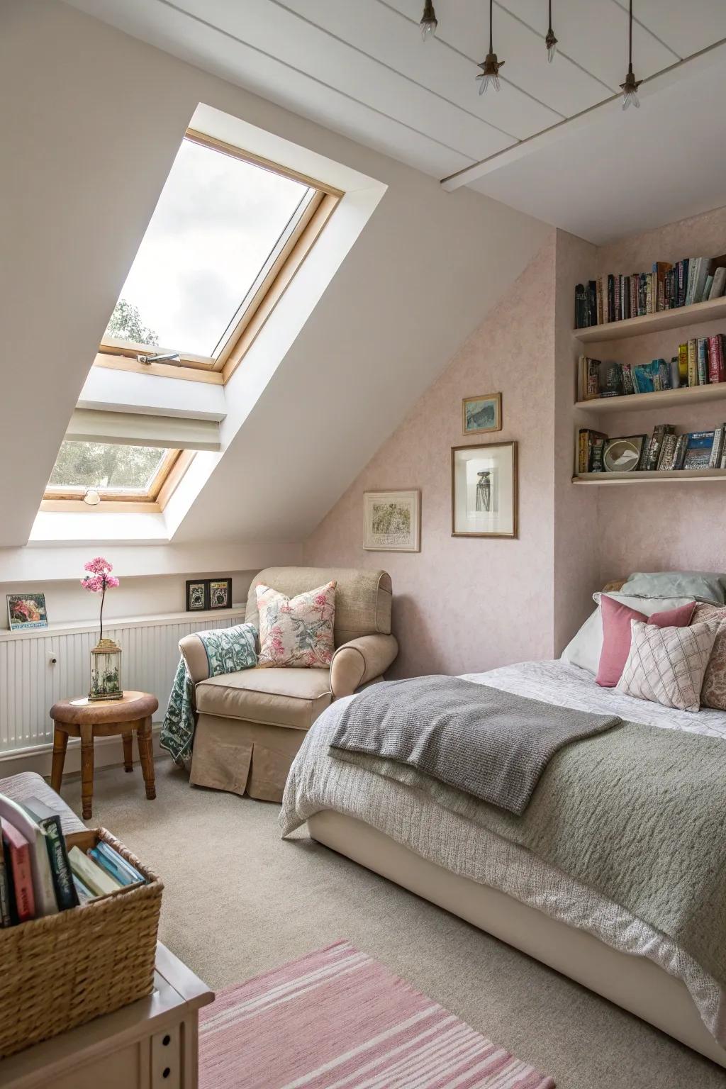 Adaptable layouts render your attic bedroom multifunctional and efficient.