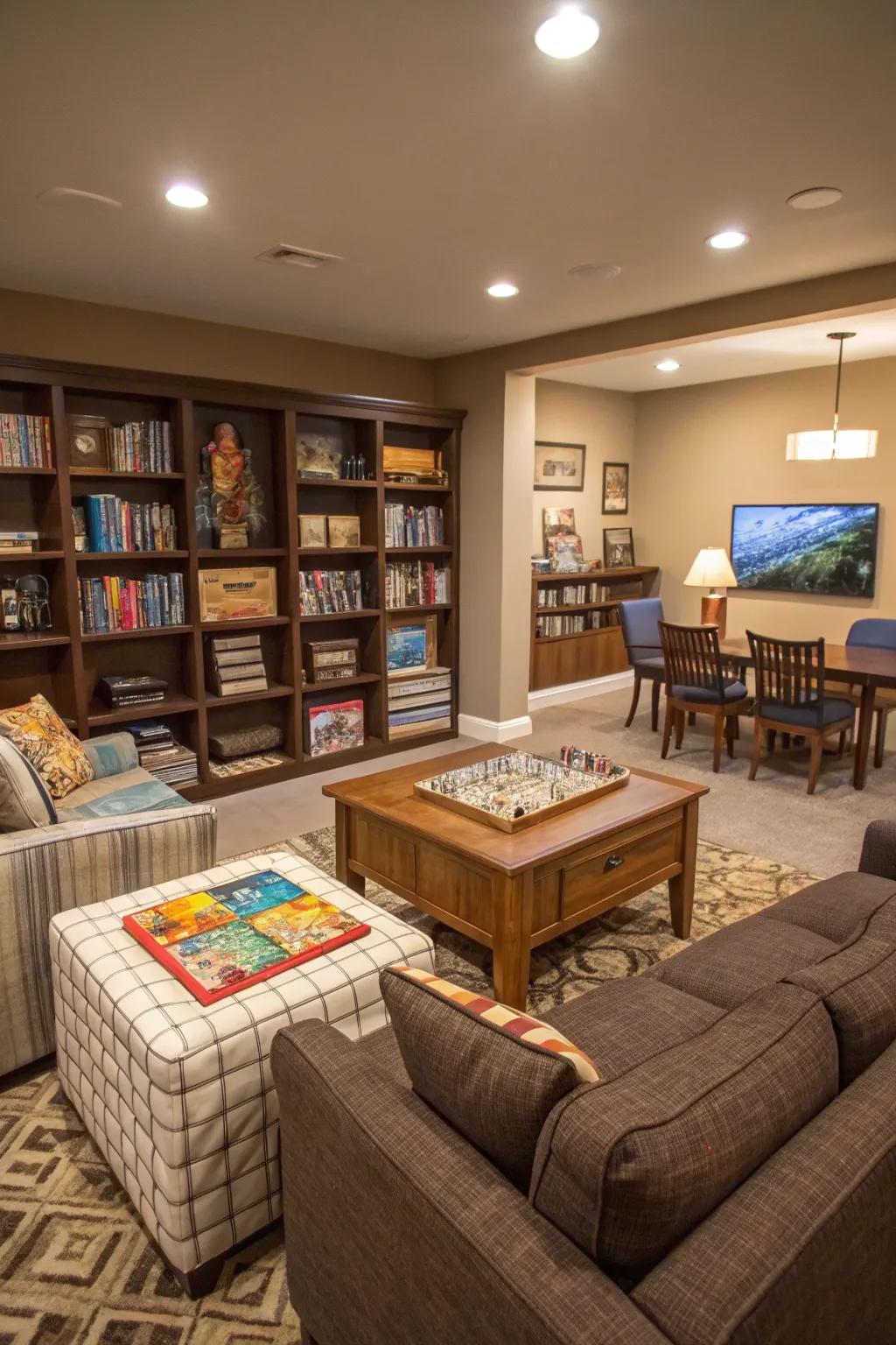 Create memorable game nights with a dedicated space for fun and interaction.
