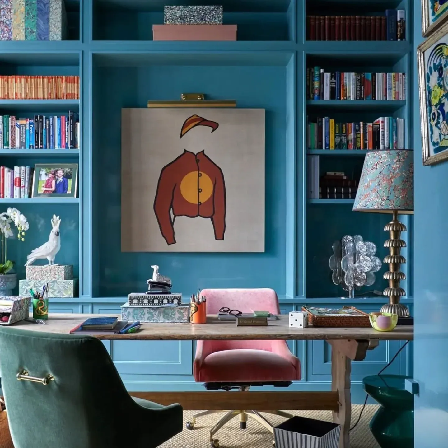 4. Playful Teal Studio (Cool Office Ideas)