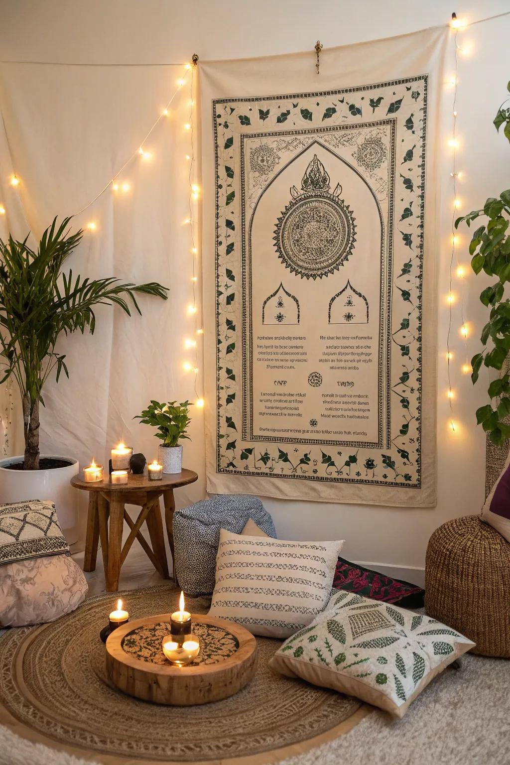 Personalized prayer art offers daily inspiration.