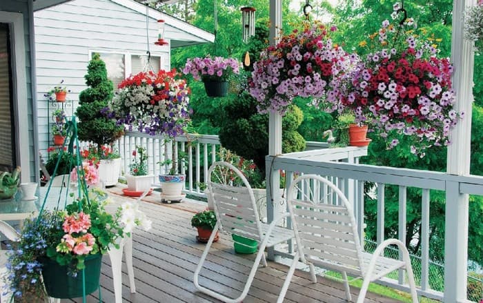 aménagement de la terrasse