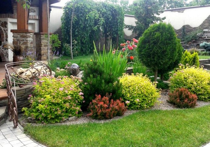 Aménagement paysager d'une parcelle de jardin