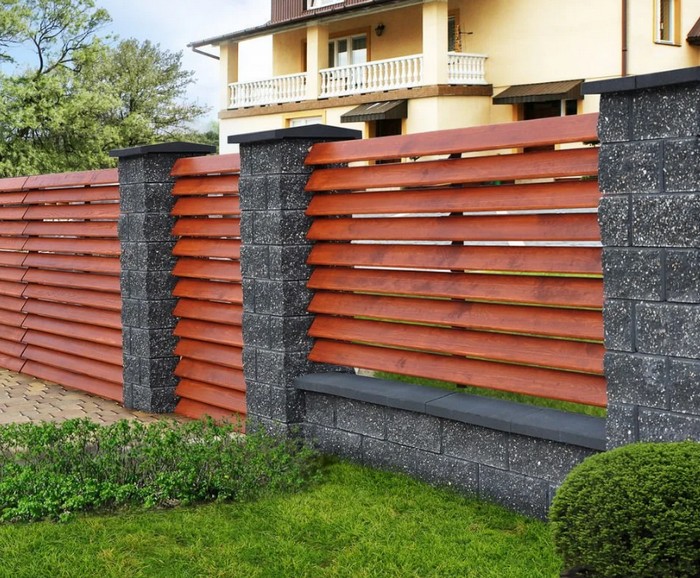 clôture à lamelles