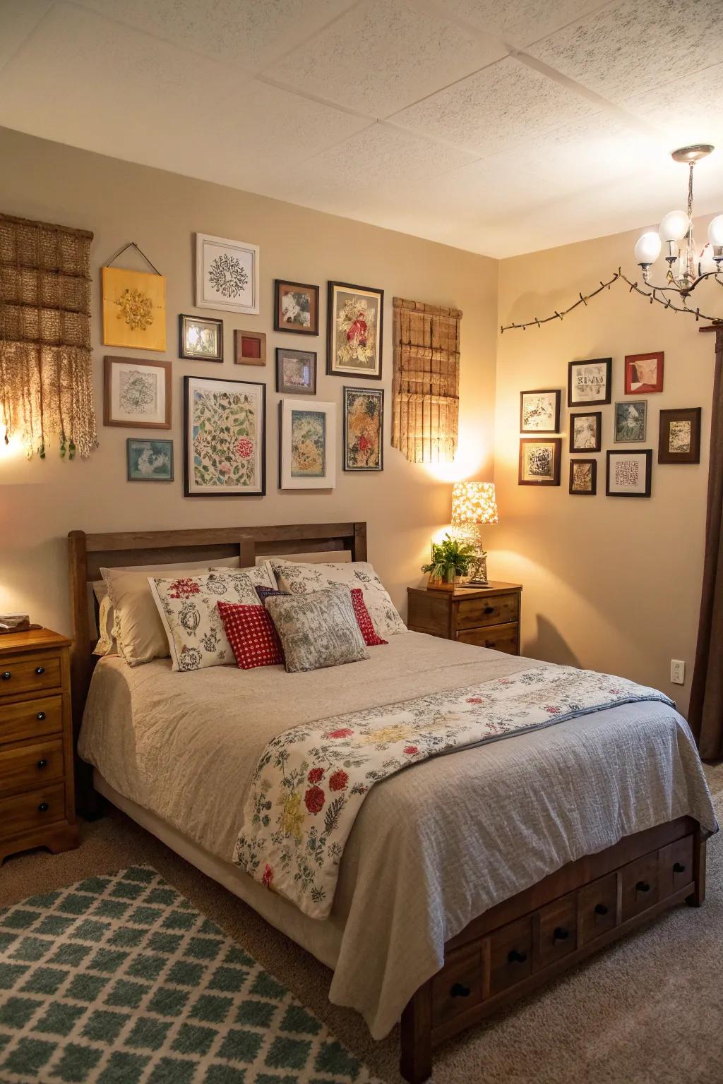 Do-It-Yourself art projects customize your bedroom using creative ideas.