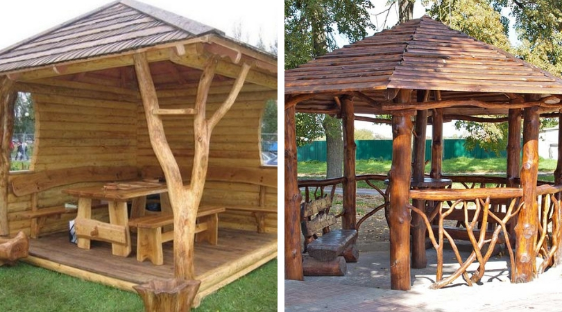Gazebo en rondins