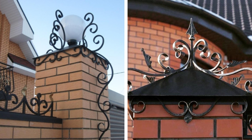 Capuchons sur les poteaux de clôture