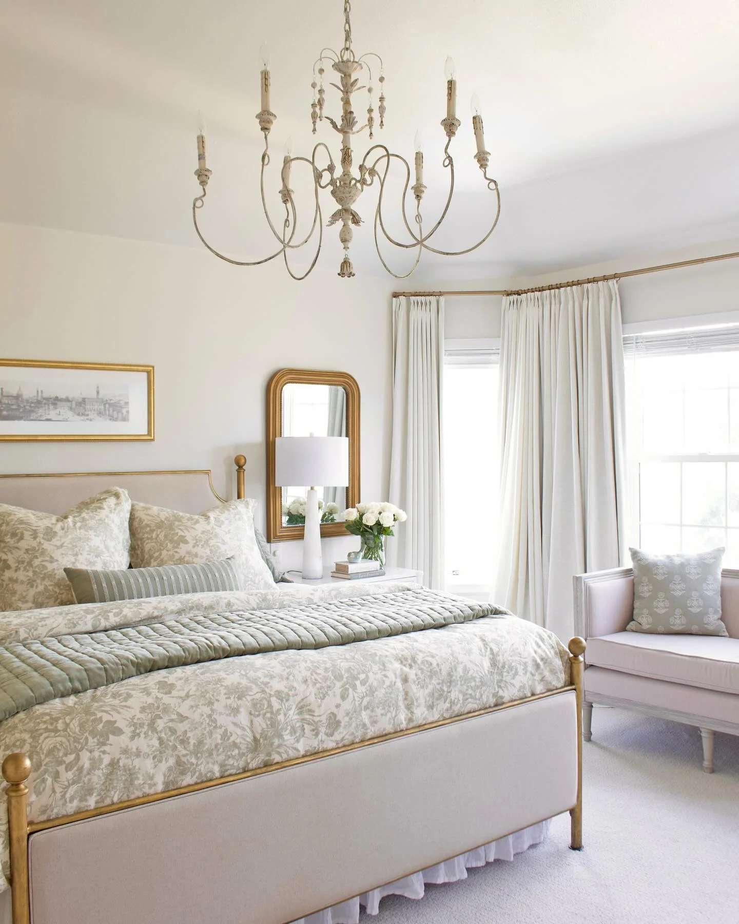 1. Soft Elegance in Sage and Ivory (French Country Bedroom Ideas)