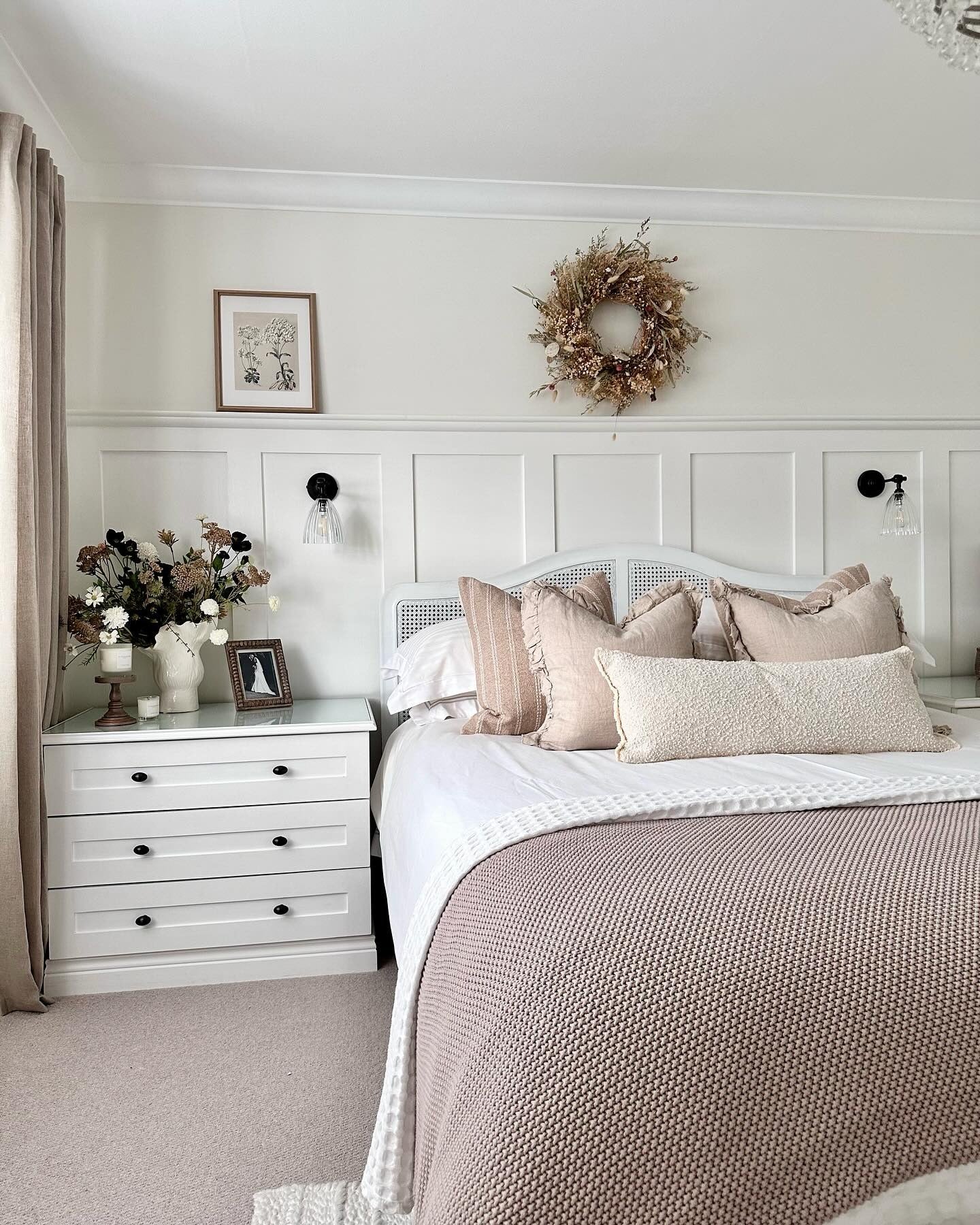 5. White Furniture Bedroom with Traditional Paneling and Soft Neutrals (White Furniture Bedroom Ideas)